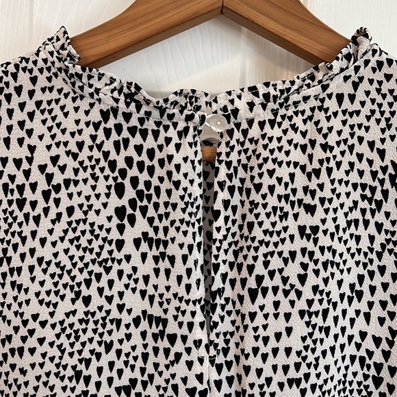 Asos midi smock dress in mono spot print - Picture 2 of 7